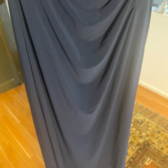 Alex Evenings Sequin Floral Bodice Cowl Back Gown in Navy at Nordstrom, Size 10 - Picture 3 of 5